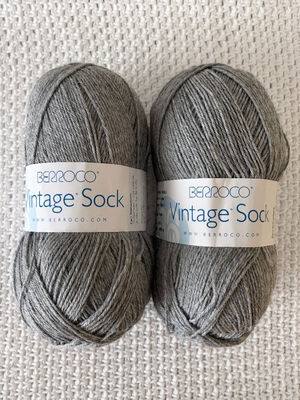 NWT Berroco Vintage Sock Colour 12056 Smoke Lot of 2